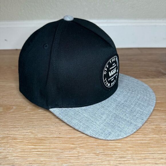 Vans Off the Wall Old Skool Gray Heathered Snapback Cap Hat - Picture 4 of 11